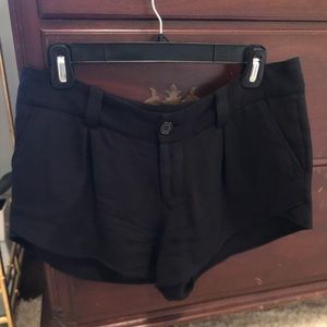 Black silk Alice + Olivia shorts